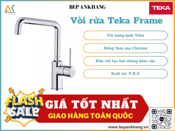 Vòi rửa Teka Frame - Chất liệu đồng thau mạ Chrome - Sản xuất tại nhà máy Teka